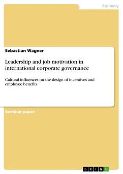 Leadership and job motivation in international corporate governance - Wagner, Sebastian