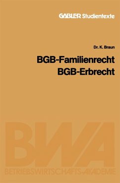 BGB ¿ Familienrecht, BGB ¿ Erbrecht - Braun, Karl