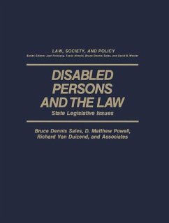 Disabled Persons and the Law - Sales, Bruce D.;Powell, D. M.;Van Duizend, Richard