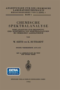 Chemische Spektralanalyse - Seith, Wolfgang;Ruthardt, Konrad