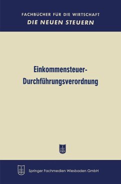 Einkommensteuer-Durchführungsverordnung - Bundesministerium der Finanzen (BMF)