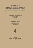 Beiträge zur Frage Nach der Beziehung Zwischen Klinischem Verlauf und Anatomischem Befund bei Nerven- und Geisteskrankheiten Beiträge zur Frage Nach der Beziehung Zwischen Klinischem Verlauf und Anatomischem Befund bei Nerven- und Geisteskrankheiten