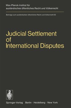 Judicial Settlement of International Disputes