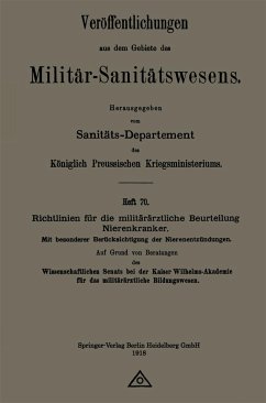 Richtlinien für die militärärztliche Beurteilung Nierenkranker - Loparo, Kenneth A.