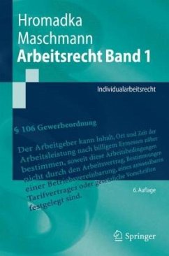 Individualarbeitsrecht / Arbeitsrecht 1 - Hromadka, Wolfgang;Maschmann, Frank