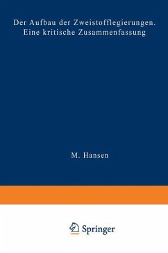 Der Aufbau der Zweistofflegierungen - Hansen, M.