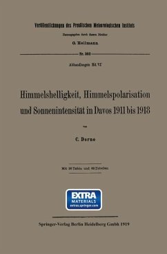 Himmelshelligkeit, Himmelspolarisation und Sonnenintensität in Davos 1911 bis 1918 - Dorno, Carl W.