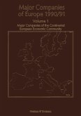 Major Companies of Europe 1990/91 Major Companies of Europe 1990/91