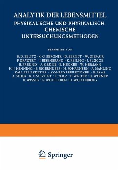 Analytik der Lebensmittel - Belitz, H. -D;Schormüller, J.