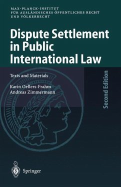 Dispute Settlement in Public International Law