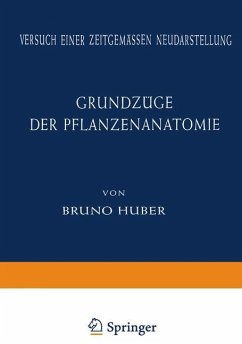 Grundzüge der Pflanzenanatomie - Huber, Bruno