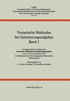 Numerische Methoden bei Optimierungsaufgaben