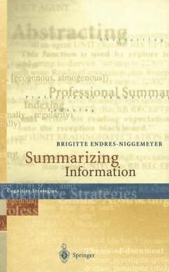 Summarizing Information - Endres-Niggemeyer, Brigitte