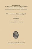 Über verschiedene Differentenbegriffe Über verschiedene Differentenbegriffe