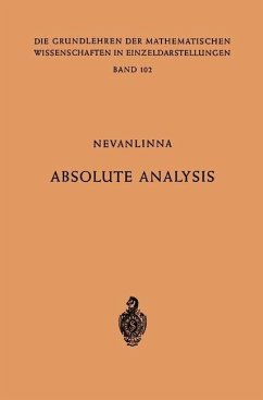 Absolute Analysis - Nevanlinna, Frithjof;Nevanlinna, Rolf