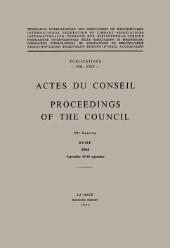Actes Du Conseil Proceedings of the Council