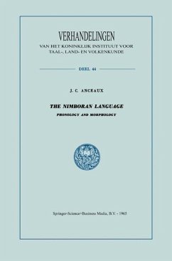The Nimboran Language - Anceaux, J. C.