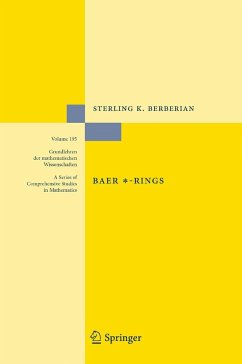 Baer *-Rings - Berberian, Sterling K.