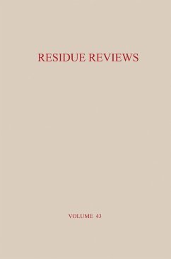 Residue Reviews - Gunther, Francis A.;Gunther, Jane Davies