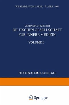 Verhandlungen der Deutschen Gesellschaft für Innere Medizin - Schlegel, Bernhard