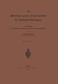 Die Fürsorge gegen Feuersgefahr bei Bauausführungen