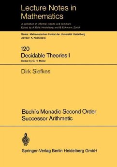 Büchi¿s Monadic Second Order Successor Arithmetic