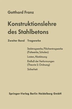 Konstruktionslehre des Stahlbetons - Franz, Gotthard;Schäfer, Kurt;Hampe, Erhard