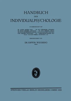 Handbuch der Individualpsychologie - Wexberg, Egon;Adler, Alfred;Fürnrohr, Max