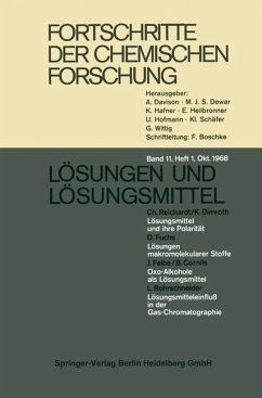 Fortschritte der chemischen Forschung - Fischer, F. G.;Kohlschütter, H. W.;Schäfer, K L