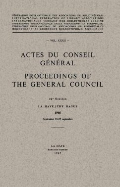 Actes du Conseil Général / Proceedings of the General Council - Randall, S.;Thompson, A.