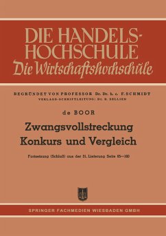 Zwangsvollstreckung Konkurs und Vergleich - Boor, Hans Otto _deoe