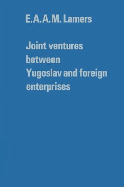 Cover Joint ventures between Yugoslav and foreign enterprises
