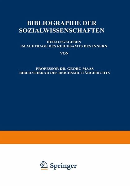 Bibliographie der Sozialwissenschaften