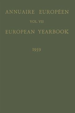 Annuaire Européen / European Yearbook