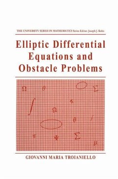 Elliptic Differential Equations and Obstacle Problems - Troianiello, Giovanni Maria