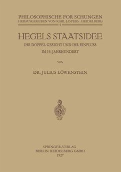 Hegels Staatsidee - Löwenstein, Julius