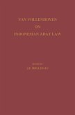 Van Vollenhoven on Indonesian Adat Law