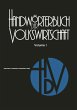 Handwörterbuch der Volkswirtschaft - Bild 1