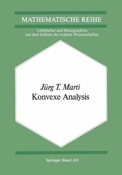 Konvexe Analysis - Marti, Jürg T.