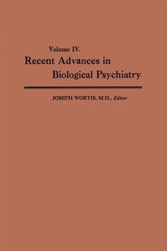 Recent Advances in Biological Psychiatry - Wortis, Joseph