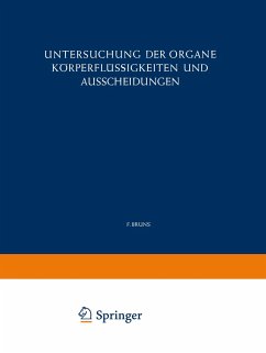 Untersuchung der Organe Körperflüssigkeiten und Ausscheidungen