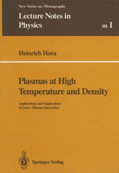 Plasmas at High Temperature and Density - Hora, Heinrich