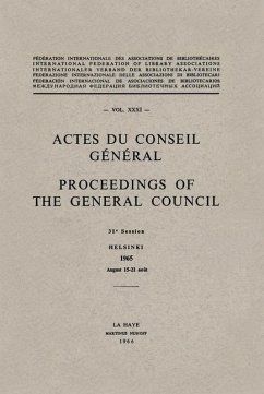 Actes du Conseil Général Proceedings of the General Council - Thompson, M. Anthony