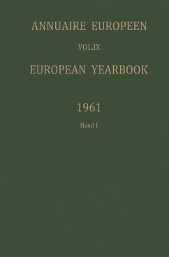 Annuaire Européen / European Yearbook - Loparo, Kenneth A.