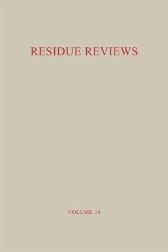 Residue Reviews / Rückstands-Berichte - Gunther, Francis A.;Gunther, Jane Davis