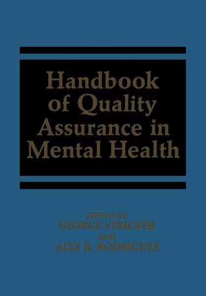 Handbook of Quality Assurance in Mental Health