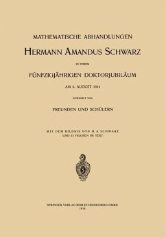 Mathematische Abhandlungen Hermann Amandus Schwarz - Caratheodory, C.;Hessenberg, G.;Landau, E.