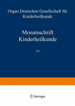 Monatsschrift Kinderheilkunde - Bachmann, K. D.;Berger, H;Bierich, J.