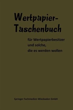 Wertpapier Taschenbuch - Woeste, Dr.;Lippens, Dr.;Keil, Dr.-Vw. Hans