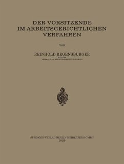 Cover Der Vorsitzende im Arbeitsgerichtlichen Verfahren